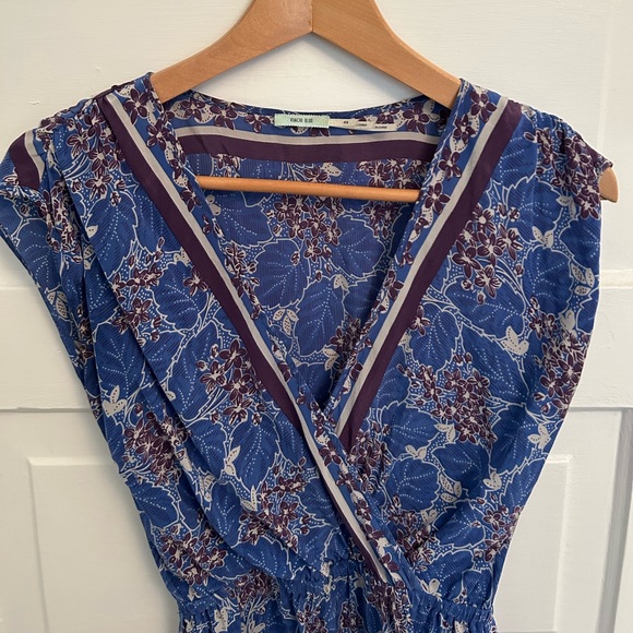 Kimchi Blue Urban Outfitters XS 100% Silk summer dress Japanese flower print - Picture 5 of 12